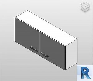 Parametric kitchen wall cabinet revit - Mueble de cocina revit | Bimshares