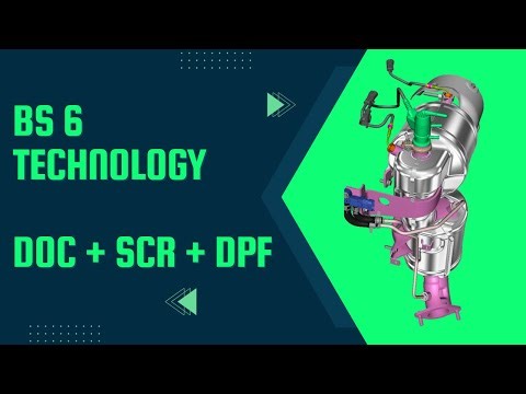 BS 6 TECHNOLOGY DIESEL ENGINE (DOC + SCR + DPF) EXHAUST SYSTEM !!!