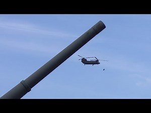 Chinook Boeing-Vertol CH-47 Royal Air Force over Fort Nelson Queen Elizabeth class Aircraft Carriers