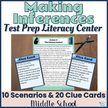 Making Inferences | ELA Test Prep Centers | Reading Passages | Clue Cards | 5-8