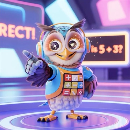 Math Magic with Digit! 🦉 5+3= ? | Fun Interactive Addition for Kids | Brain Break #Shorts #KidsMath