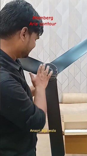 Atomberg Aris Contour Fan Installation | Stylish BLDC Fan with Remote Control Ansari bijli wala