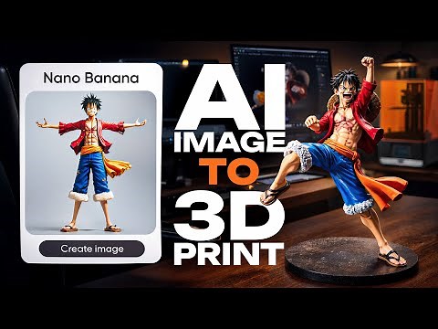 AI Image to 3D Print - Complete Workflow (Hunyuan 3D + Blender)