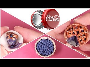 DIY Pies Using Bottle caps ! and Polymer Clay (Full Tutorial) #clayjewelry #fakefood #hobbies