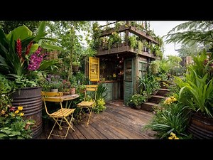 Create Timeless Beauty Of Vintage Rustic Garden Design with Recycled Materials