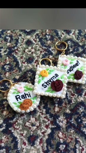 #embroidery keychain#.