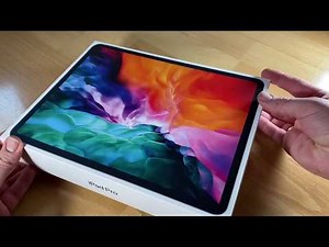 Apple iPad Pro (4th. generation, 2020) 1TB 12.9-inch iPad Pro Space Gray unboxing and instruction