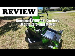 Greenworks 60V 42” Zero Turn Mower Review (2025) - 4 Batteries & 2 Chargers Included