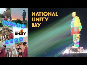 Statue of Unity Laser Show | A Dazzling Tribute to the Spirit of India