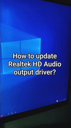 How to update Realtek HD Audio output driver?