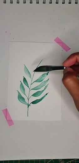 How To Paint Easy Leaves With Watercolors!