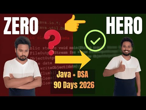 College to Coding IT Job in 90 Days? Java DSA Roadmap 2026 | Telugu