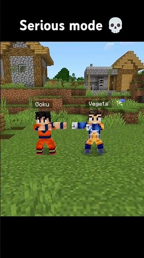 Goku vs Minecraft (Animated Fight) 💀 #minecraft #animation