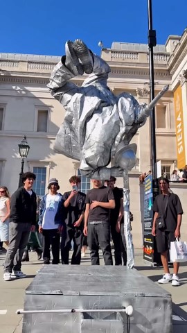 Wondering what the boys are thinking about.#silvermanstatueofficial