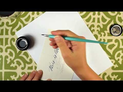 Using a Dip Pen to Create Modern Calligraphy