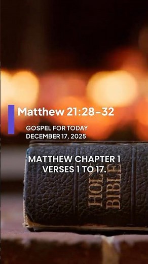 Gospel for today: Matthew 1:1-17