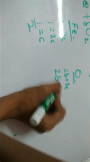 balancing chemical equation part 1 ABCD infinity algebraic method. Fe + O2 = Fe2O3.