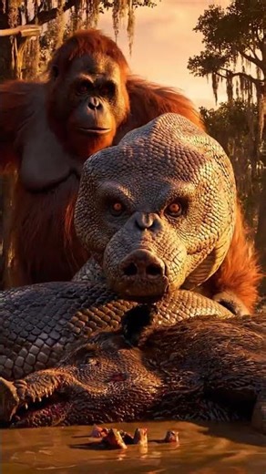 Wild Orangutan Rescue Caught on Camera