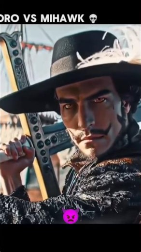 Zoro vs Mihawk Fight scene🤯 | One Piece #Shorts #onepiece