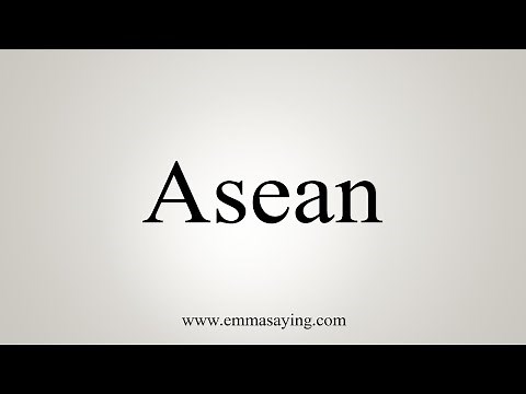 How To Say Asean