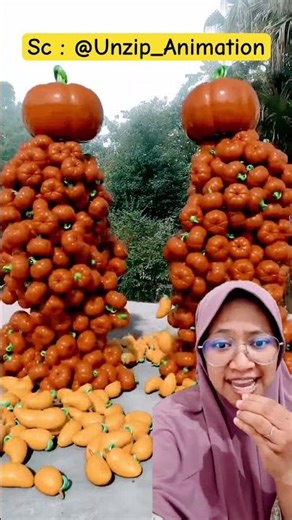 Mango with mango, pumpkin with pumpkin‼️ Unzip_Animation