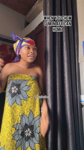This is what happens when you chew gum in African home. #shorts #viral #shortsviral