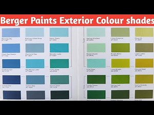 Berger Paints exterior paint chart || Berger paints colour combinations catalogue|| Berger paints