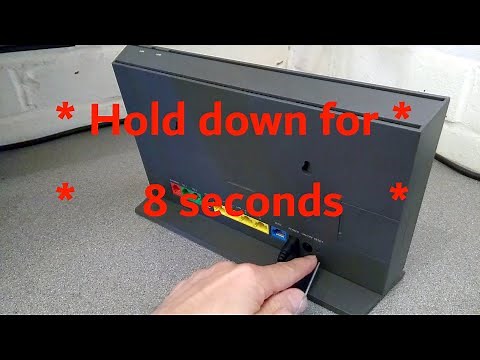 How to factory reset a Vodafone Wi-Fi Hub THG3000 Router