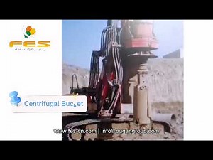 FES centrifugal bucket performs well at the job site
