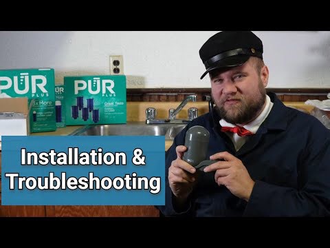 How to install a Pur Plus water filter & troubleshooting no-water or red light issues
