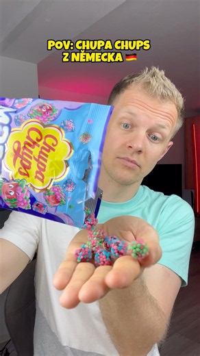 Testujeme nové Chupa Chups bonbony!😳🇩🇪 #chupachups #trend #humor #germany