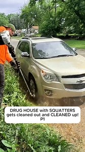 200K views · 2.9K reactions | DRUG HOUSE with SQUATTERS gets cleaned out and CLEANED up! P1#cleaning #uncloggingdrain #viral_video #tiktokviralchallenge #drainergf #satisfying #fypシ゚viral #peng #excavator #relax #foryour #machine #clean #omg #versatiletractors #fyp #cleantok | Lawn Care Reel | Facebook