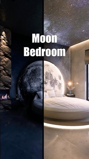 The Coolest Moon Style Bedroom You’ll Ever See! 🌙💡#interiordesign