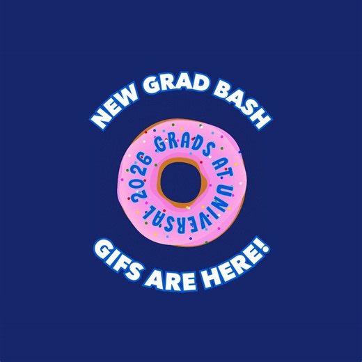 Hey Class of 2026 🎓 Your new GIFs and stickers are here! Search "Grad Bash" on GIPHY.