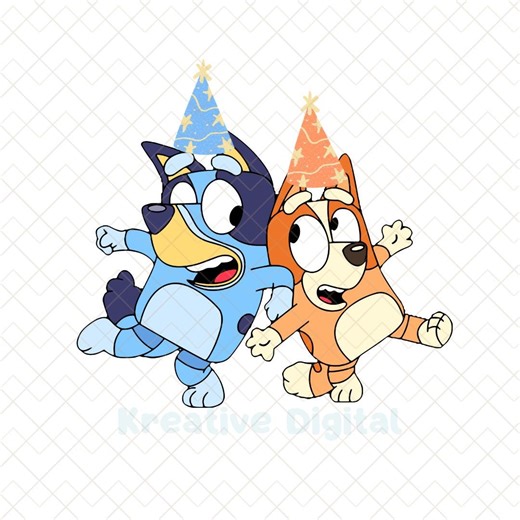 Blue Dog Birthday PNG SVG | Cartoon Puppy Birthday Clipart | Kids Party Design | Happy Birthday Dog PNG Clip Art - Etsy