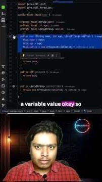 How to create immutable classes in Java? #java #javainterview #viralshort #javatutorial