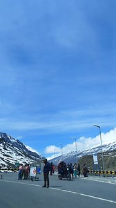 Snow covered mountains near North Portal of Atal Tunnel Rohtang. | Manali