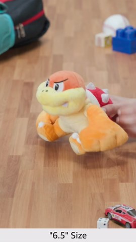 Little Buddy USA Super Mario All Star Collection Bun Bun/Boom Boom Stuffed Plush, Yellow, 6.5" (1451)