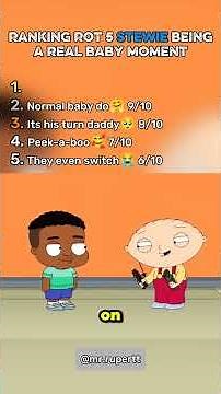 Top 5 Times Stewie Acted Like a Real Baby 😂 | Family Guy Moments #familyguy #stewiegriffin #shorts