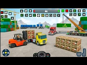 Tow Crane Operator 2025 🏗️🚚 | Pick & Drop Container Truck driving Loading Mission Gameplay