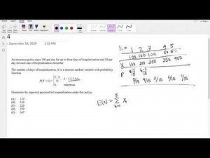 SOA Exam P Question 44 | Expectation of Discrete Variables