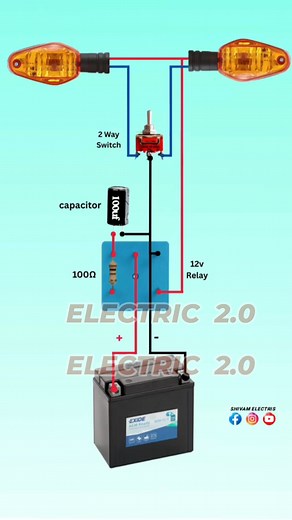 Bike Indicator Flasher Circuit Diagram #fblifestyle | Electric 2.0