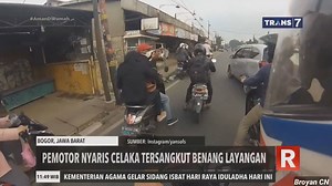 24K views · 536 reactions | Pemotor terjerat benang layangan. #Redaksi | TRANS7 | Facebook