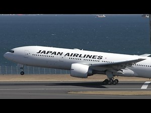 ✈羽田T2展望デッキから見た34R離着陸(WX970M/羽田空港)