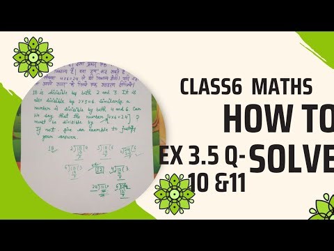 How to solve class 6 Ex 3.5 Q10 and 11🎯👆