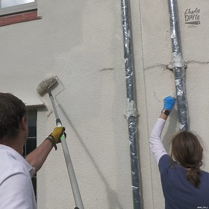 How to Paint Rendered Walls Without Cracks | Charlie DIYte