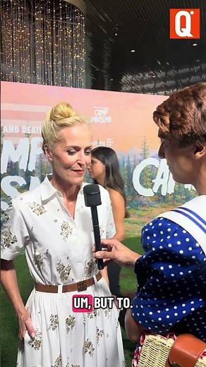 ‘Teenage Sex and Death at Camp Miasma’ star Gillian Anderson weighs how fun the horror genre is.