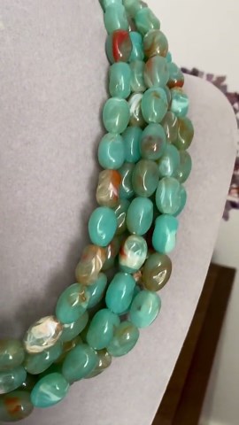 Turquoise Blue Green Multi Strand Necklace - 22" |1 - Etsy