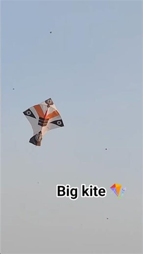 Giant Size Patang in Open Sky 🪁🔥 #kiteflying #viralshorts #makarsankranti #kitecutting