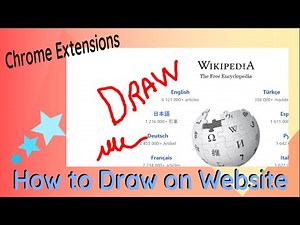 Drawing on the Chrome Page - Web Paint - Page Marker (2 Extensions)